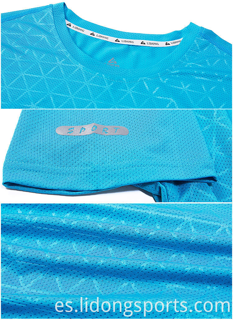 Fabricante de Guangzhou Último diseño Camisa de carreras personalizada Camiseta de diseño seco rápido